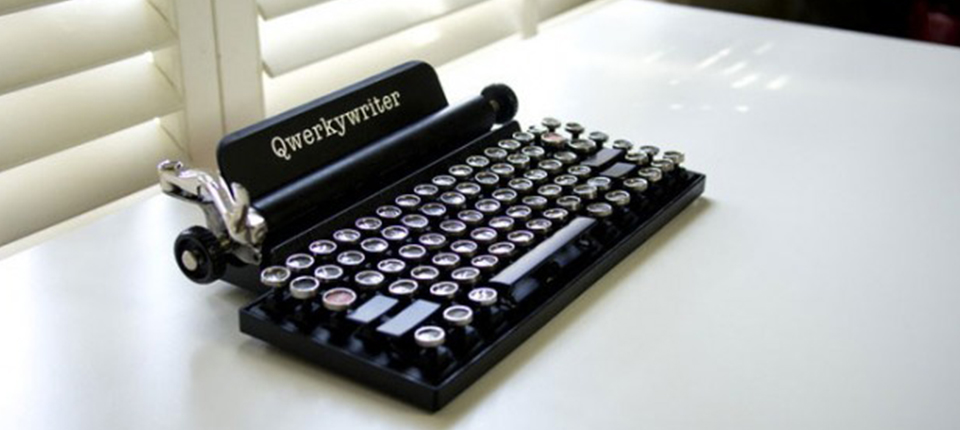 Qwerkywritter : le clavier vintage – Comart Design