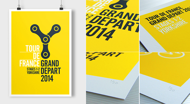 Affiche design Tour de France