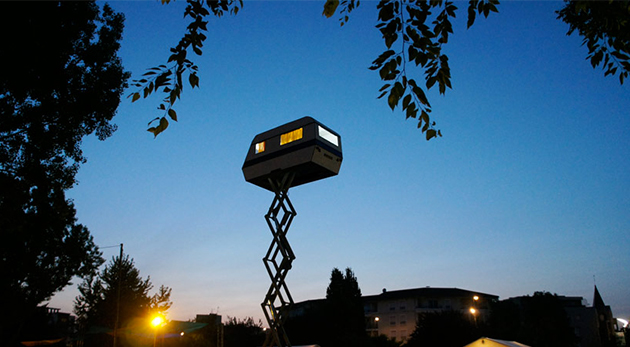 caravane perché installation art contemporain