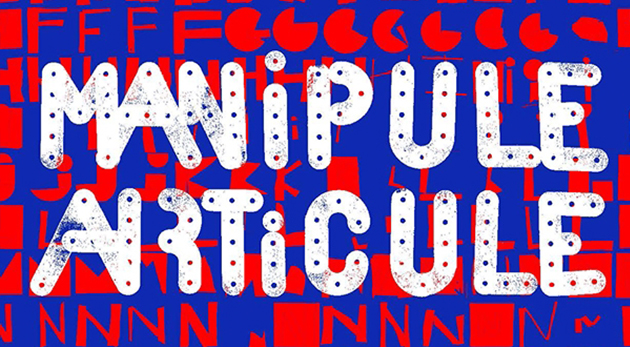 Affiche exposition alphabet typographique
