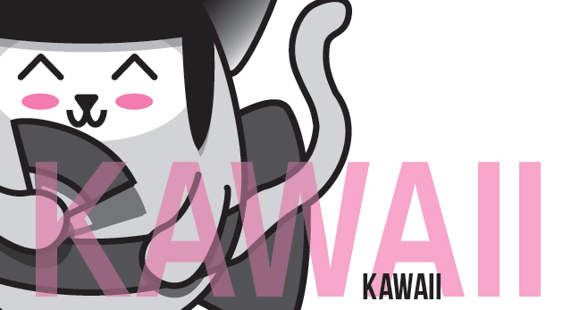 affiche kawaii design graphique