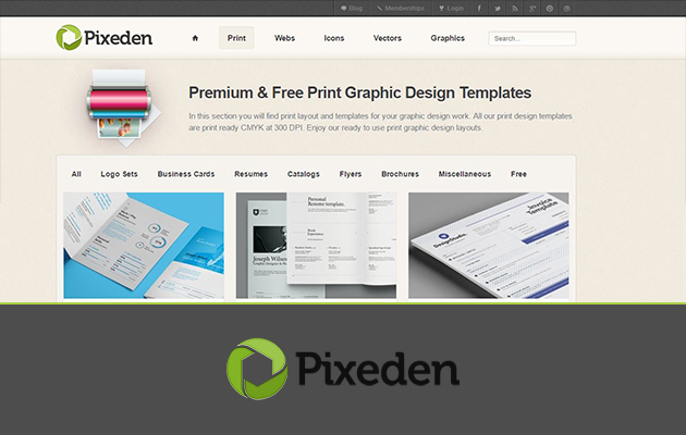 PIxeden est littéralement le paradis des graphistes ! Templates, logo, mock-up : tout est fait pour vous faciliter la vie !