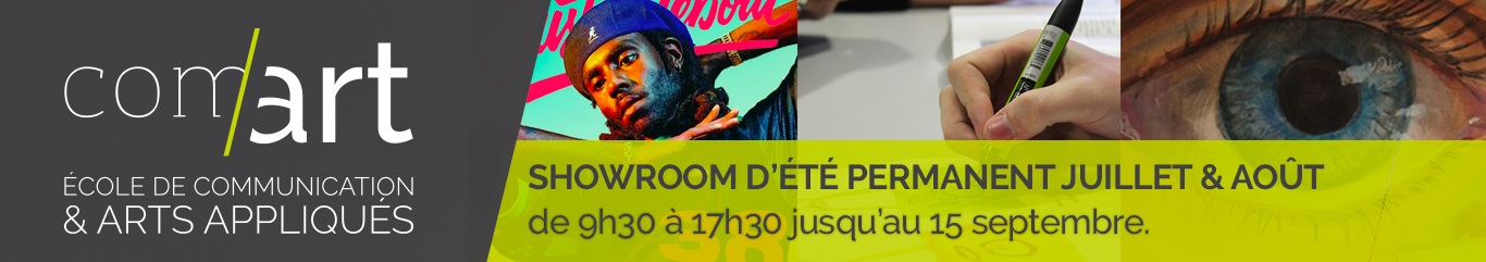 showroom Ete Ecole Com'Art Design Com'Art Ecole de communication art Appliqués - Ouverture du Showroom Paris