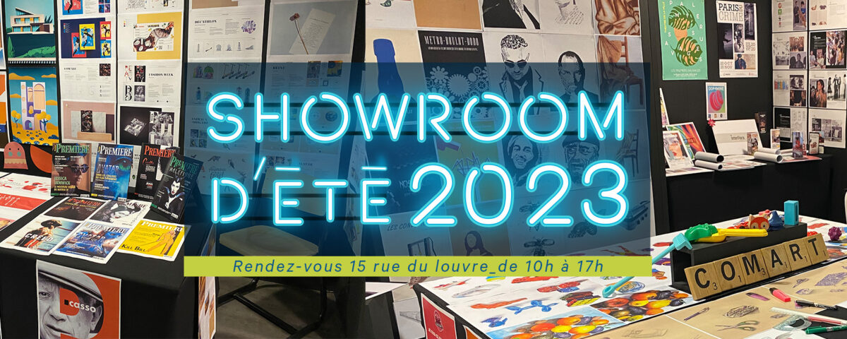 formation Design -visitez ecole com'art - showroom travaux des eleves - paris