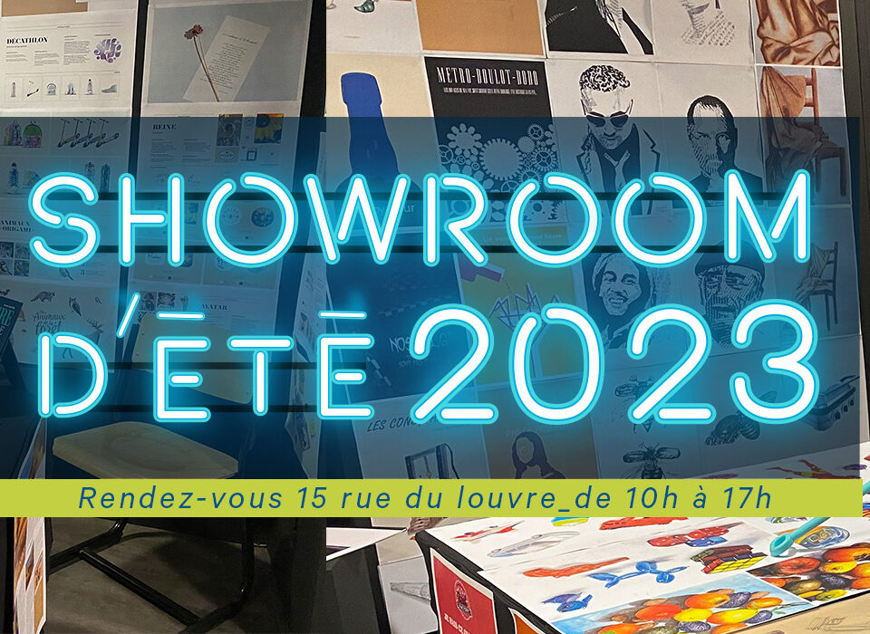 formation Design -visitez ecole com'art - showroom travaux des eleves - paris