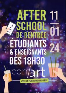 Ecole com'art design vie etudiante, evenements - BDE Com'art